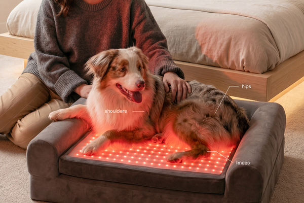 At-Home Support for Dogs with Arthritis: How Red Light, Near-Infrared and PEMF Therapy Improve Comfort and Mobility